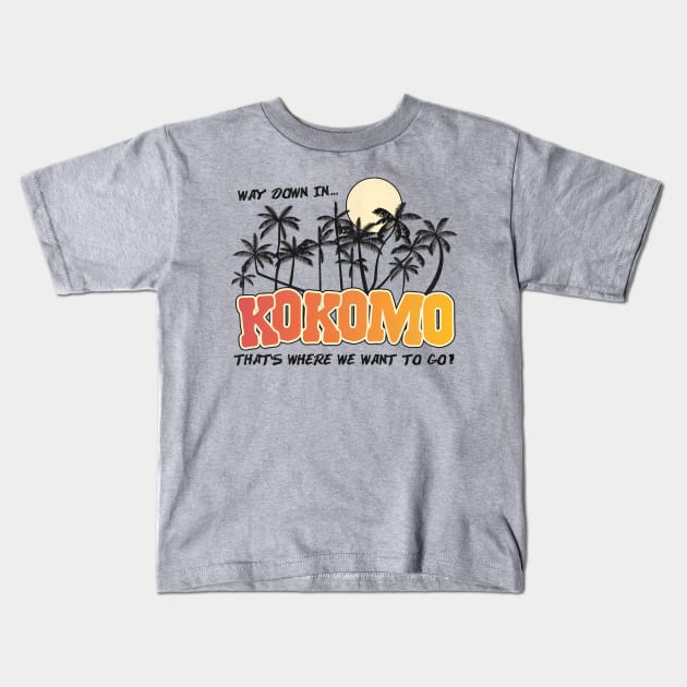 Way Down in Kokomo Kids T-Shirt by darklordpug